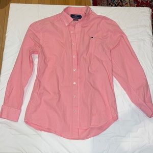 Pink Vineyard vines whale shirt size M. 100% cotton